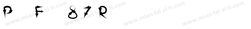 Paoh Font 87 Regular字体转换